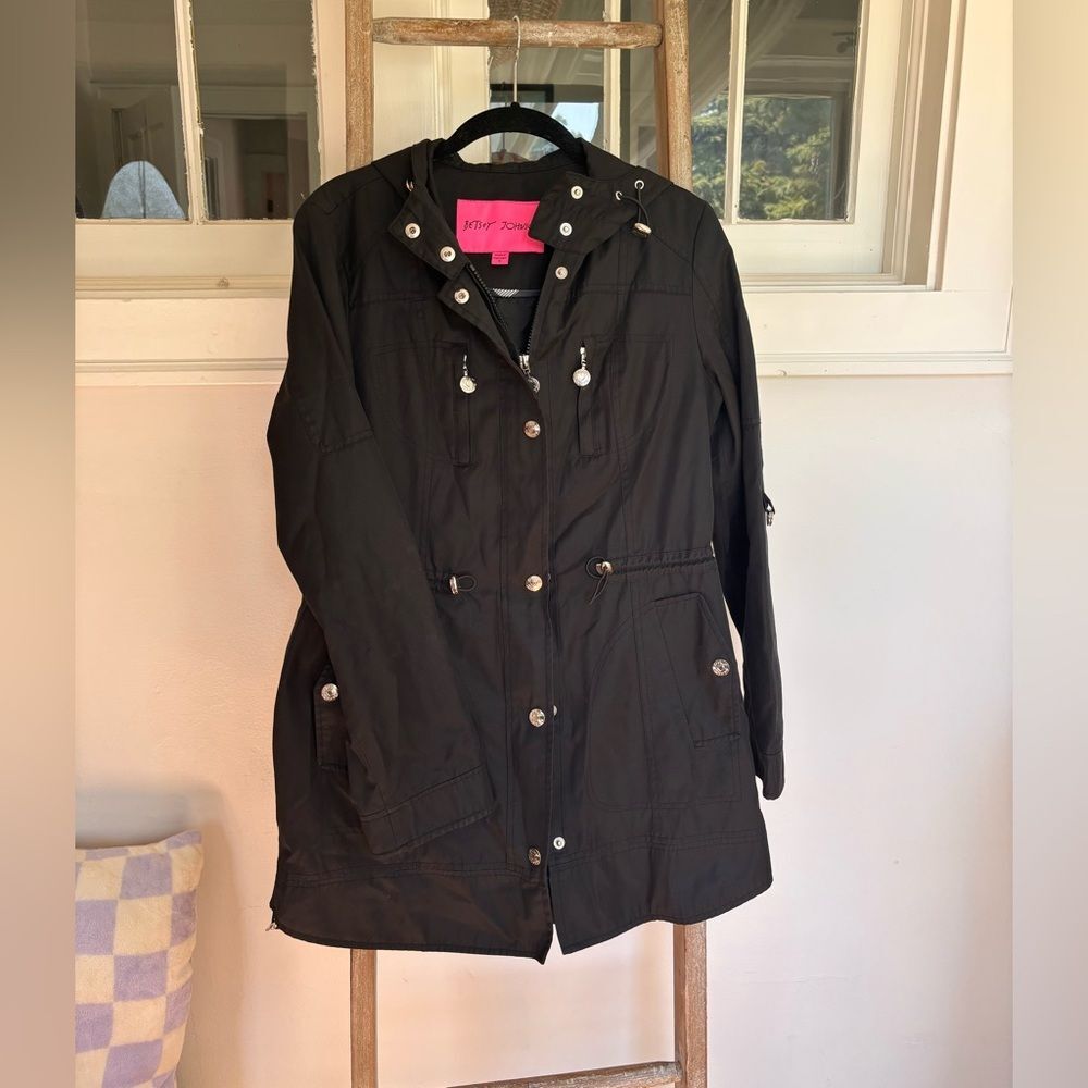 Betsey Johnson Black Utility Jacket
